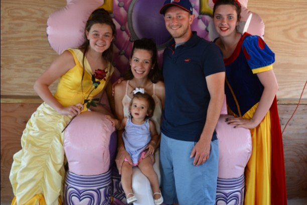 a group of people posing for the camera