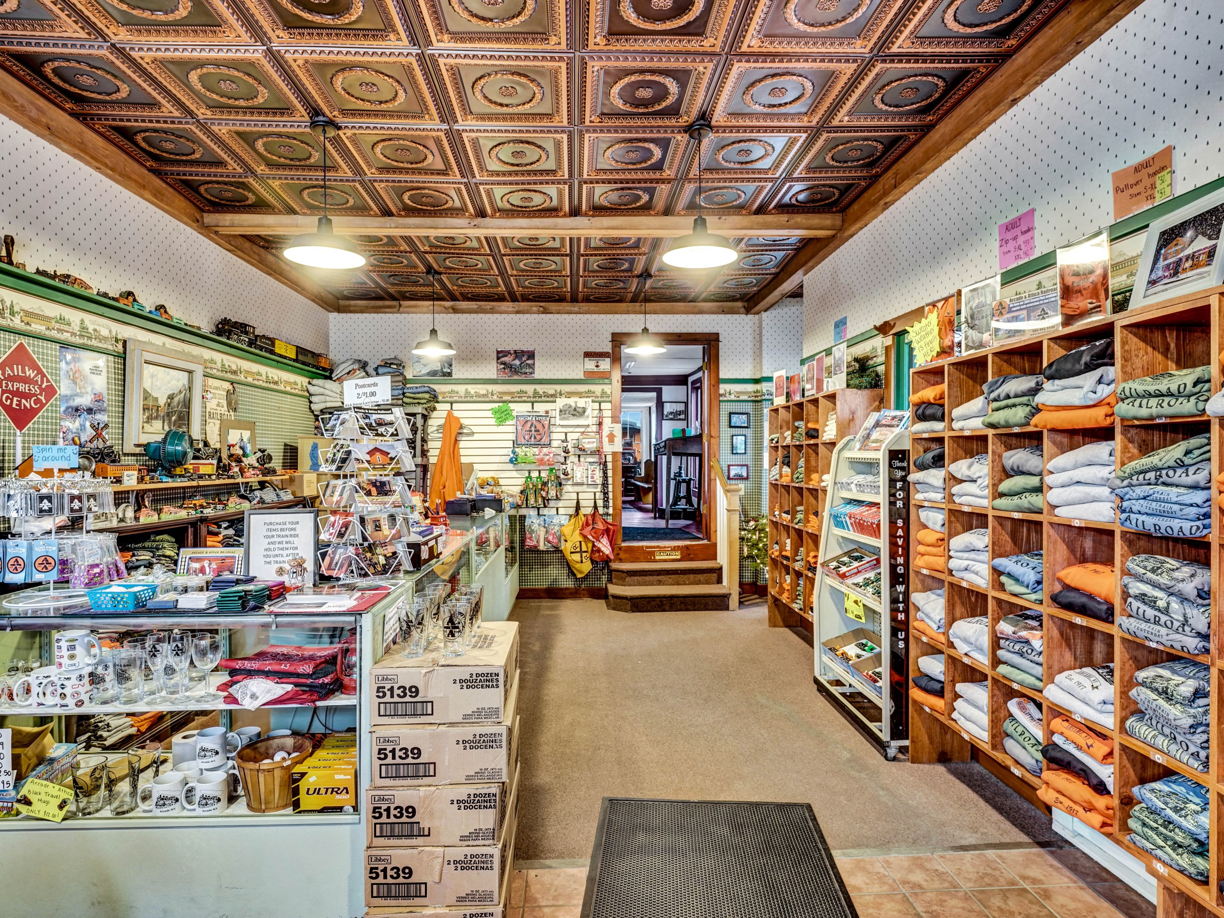 a store filled with lots of counter space