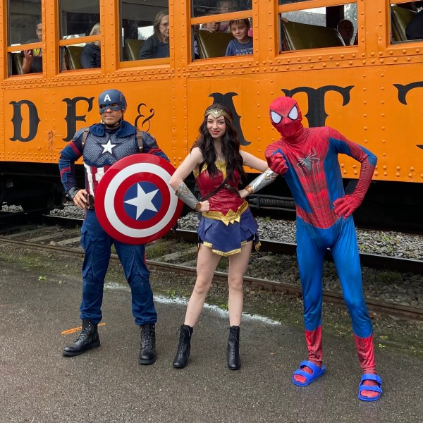 a group of people posing for the camera