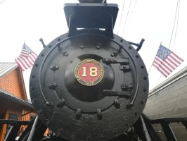 a train on a steel track